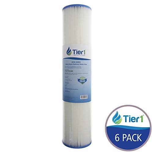 20 x 4.5 Pleated Polyester Sediment Water Filter 6 Pack I451161
