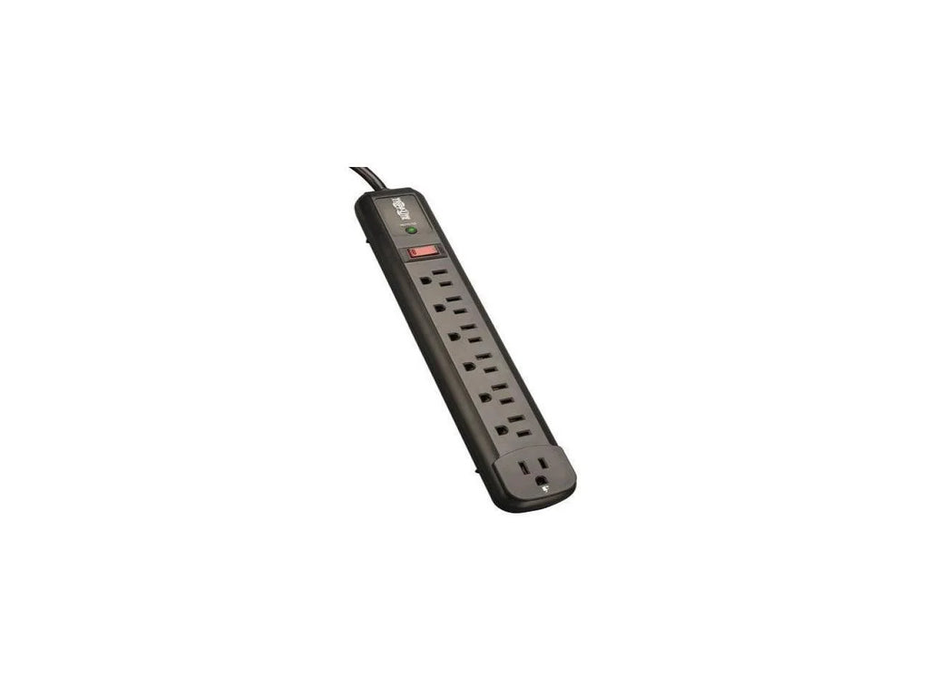 7 Outlet Black Surge Protector Power Strip F7560