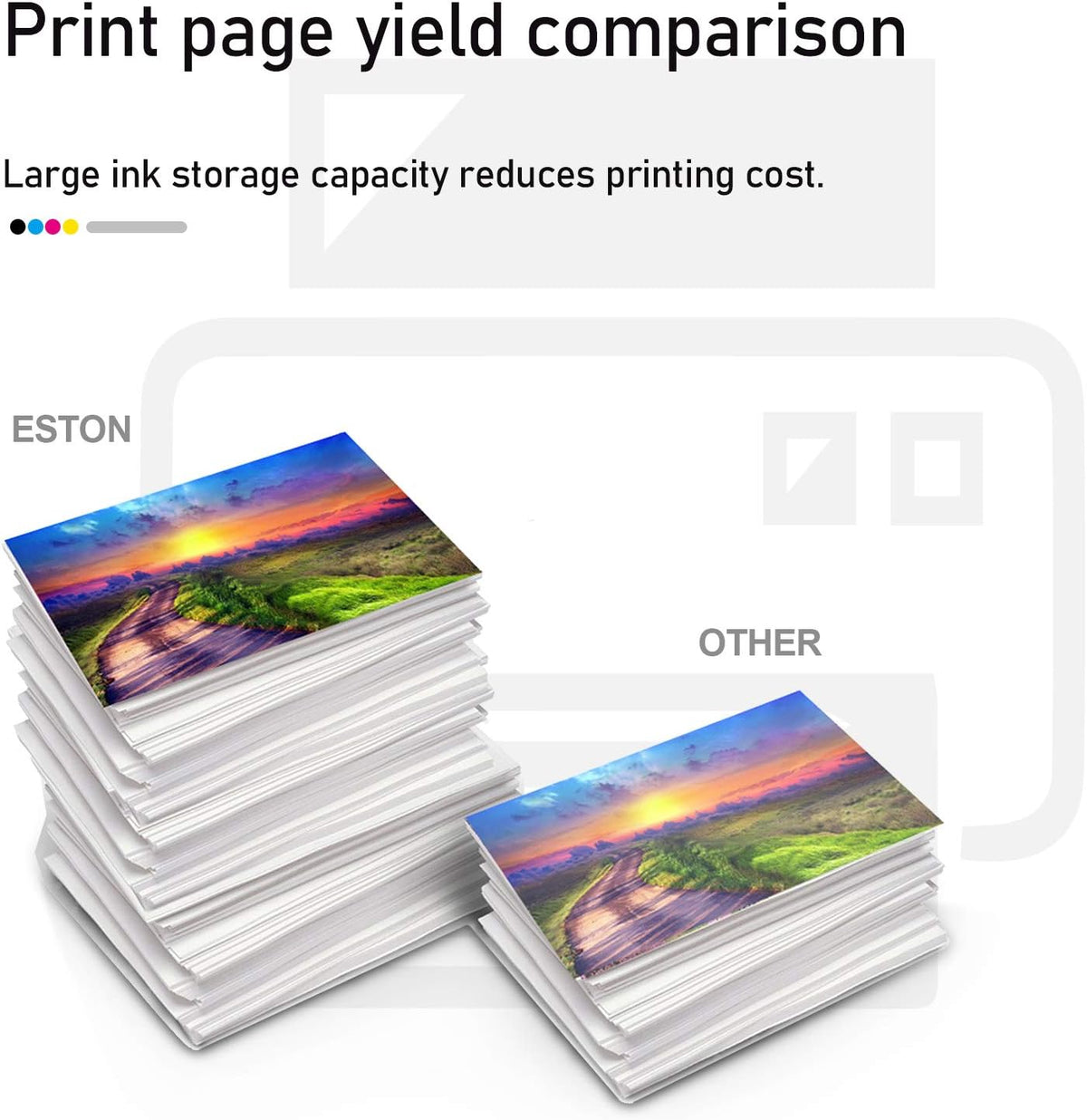 Remanufactured Ink Cartridges Black & Color 5Pack (3Black,2Color) V3074