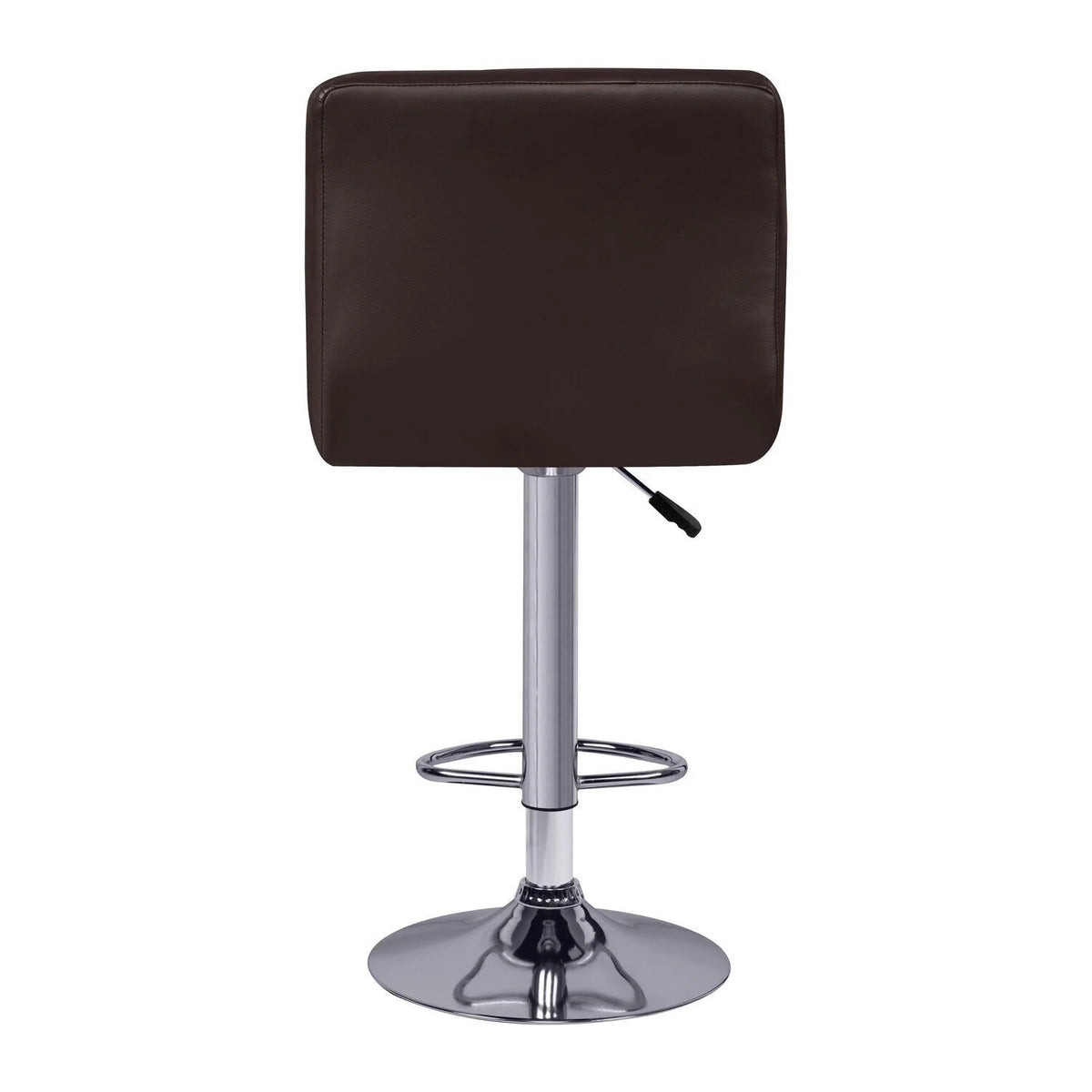Espresso Adjustable Swivel Leather Barstool Set of 2 J1259