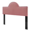 Pink Velvet Twin Size Headboard O839