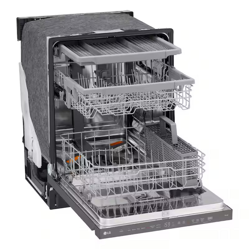 24 in. Smart Wi-Fi Dishwasher, Black Stainless Steel P5042