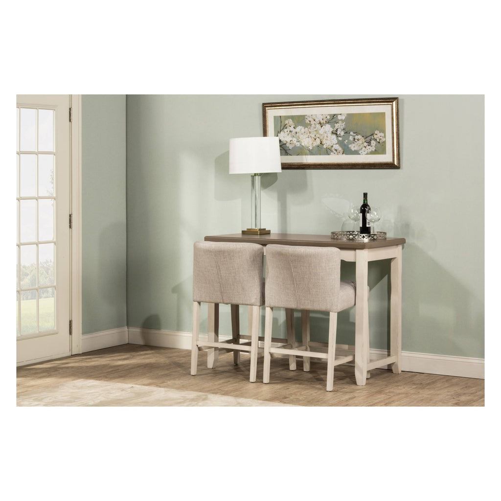 3-Piece Counter Height Side Dining Set with Wing Arm Stools S5360