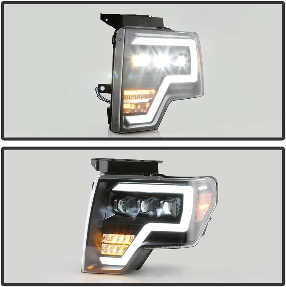 Pair of Full LED Projector Headlights for Ford F 150 Pickup D567968