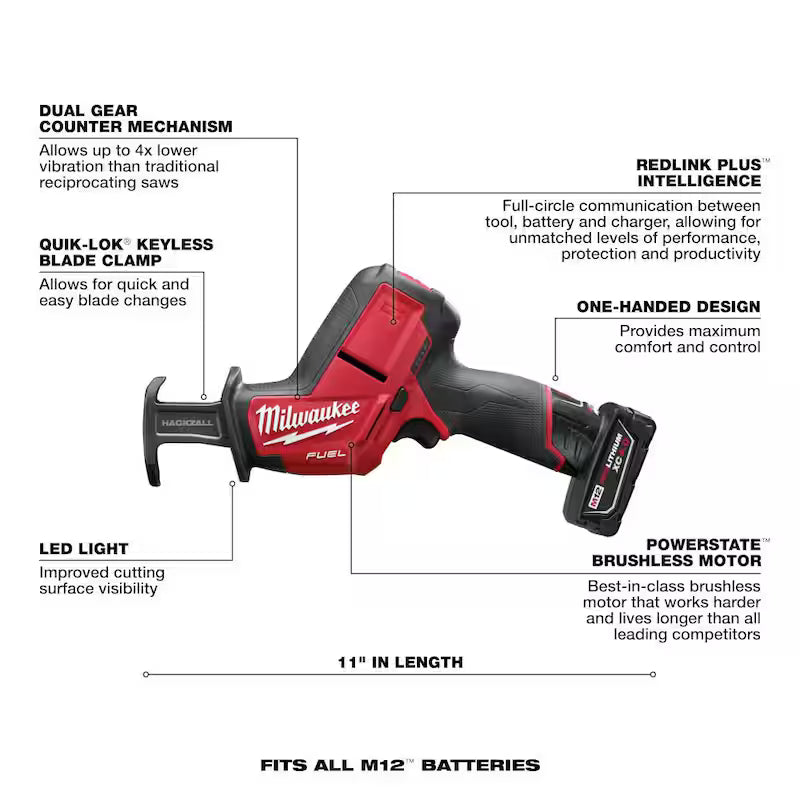 12V Lithium-Ion Brushless Cordless Reciprocating Saw Kit P361687