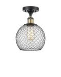 Farmhouse Chicken Wire 1 Light Semi-Flush Mount S19574