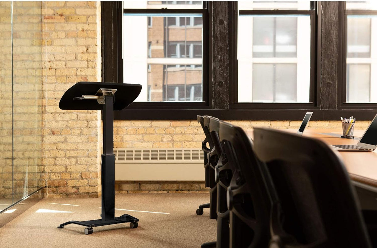 Black Tilting Laptop Lectern Podium C870155