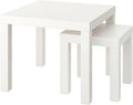 Set of 2 White Nest of Tables B54845