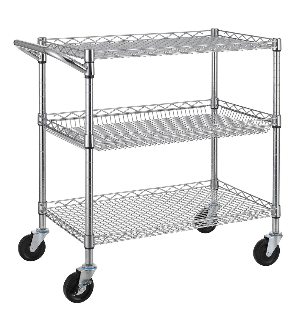 3 Tier Heavy Duty Utility Cart with Wheels U8066
