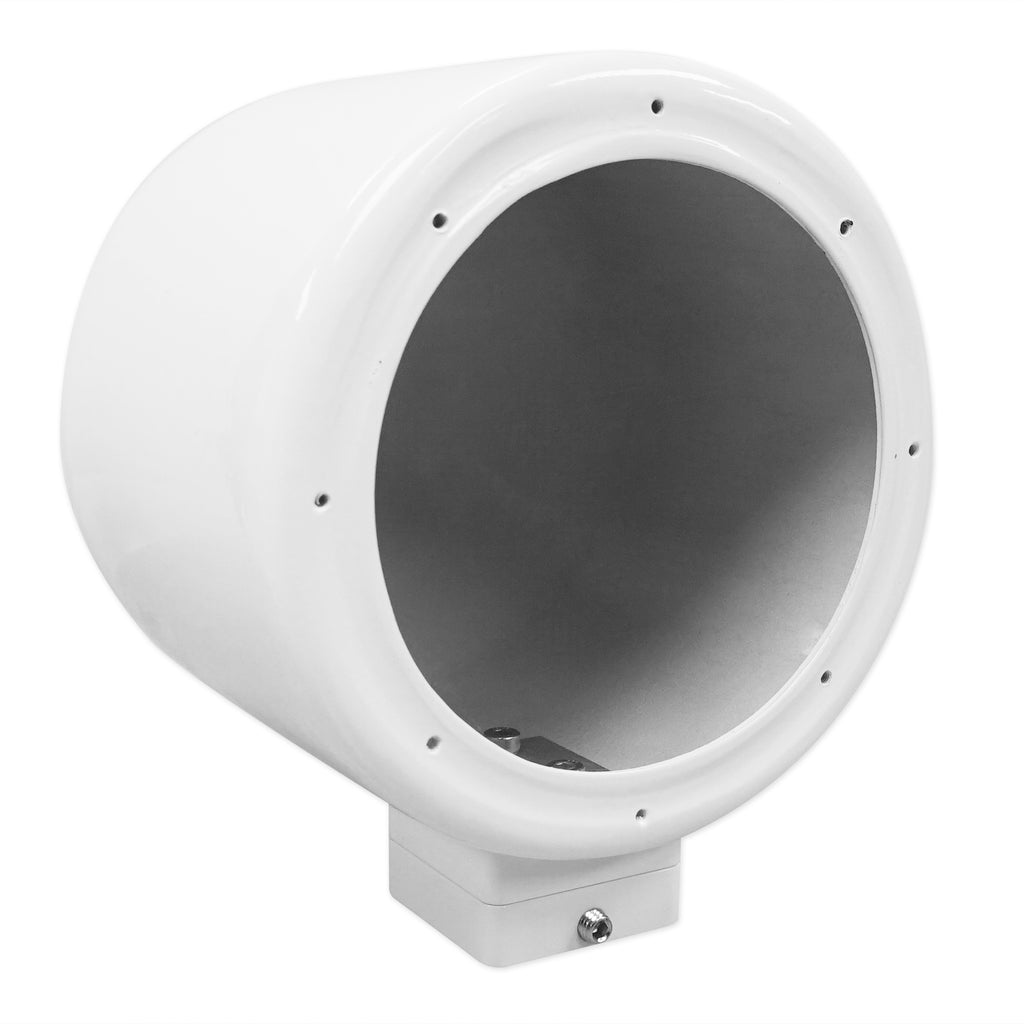 5.25" 360° Swivel White Aluminum Surface Mount Speaker Pods U396027