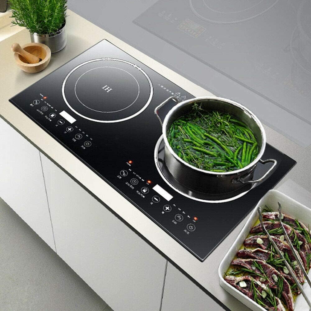 1200W Dual Induction Cooktop Stainless Steel K1816