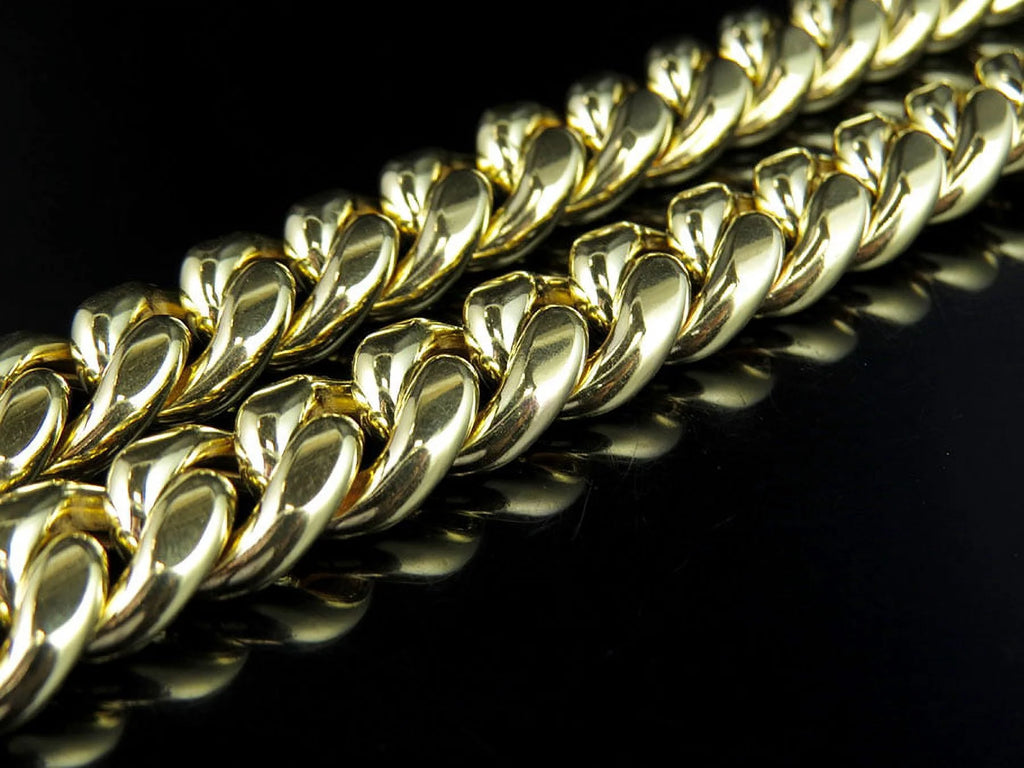 10K Yellow Gold Miami Cuban Link Chain with Box Clasp E934629