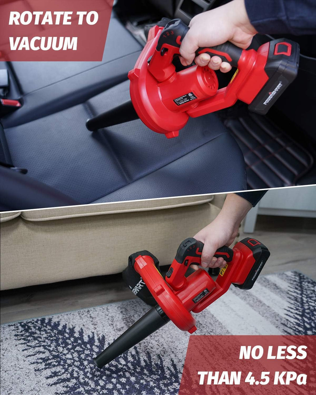 145 MPH Cordless Leaf Blower Battery & Charger Included Pack of 2 C690474