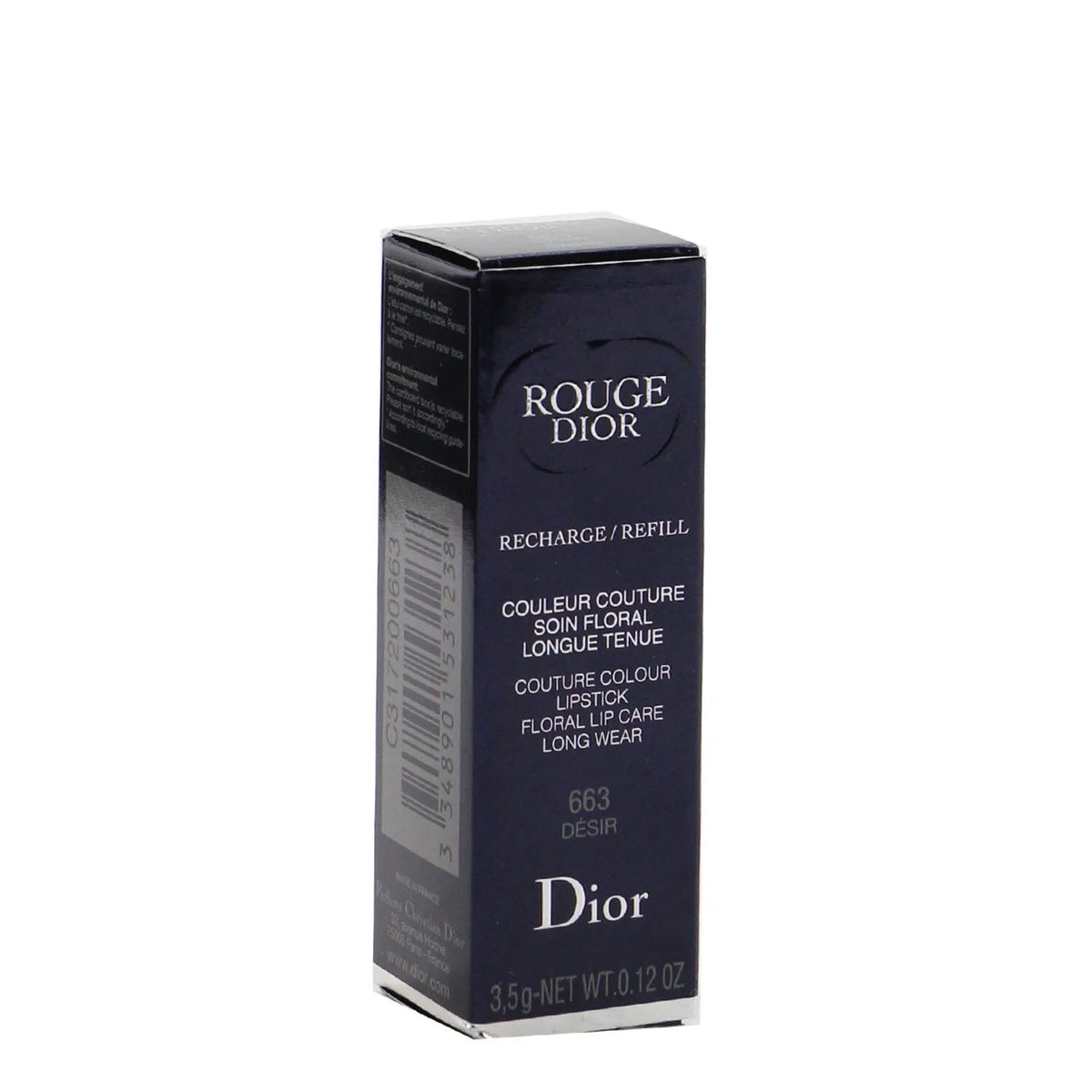 Refillable Lipstick Refill - # 663 Desir (Satin) 3.5g/0.12oz X262653