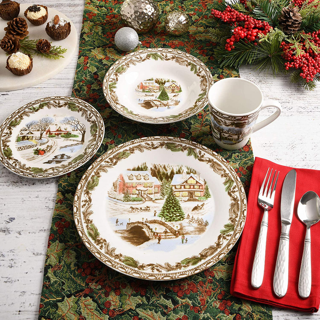 16 Piece Multicolor Dinnerware Set R25044