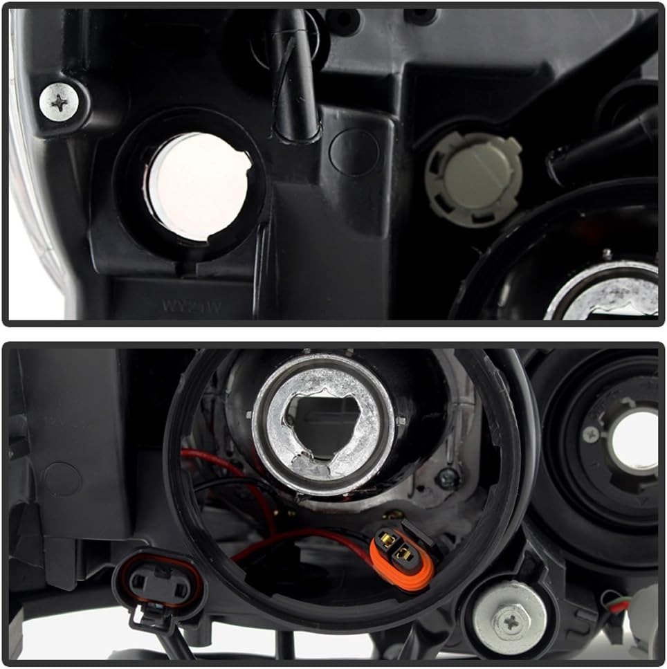 Black Headlights Replacement Driver + Passenger Side H7631