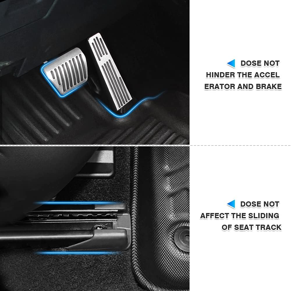 All-Weather Car Floor Mats Front & Rear Row Full Set TPE S51458