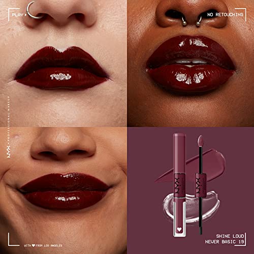 Long-Lasting Liquid Lipstick with Clear Lip Gloss - Rebel In Red (Warm Red) V711553