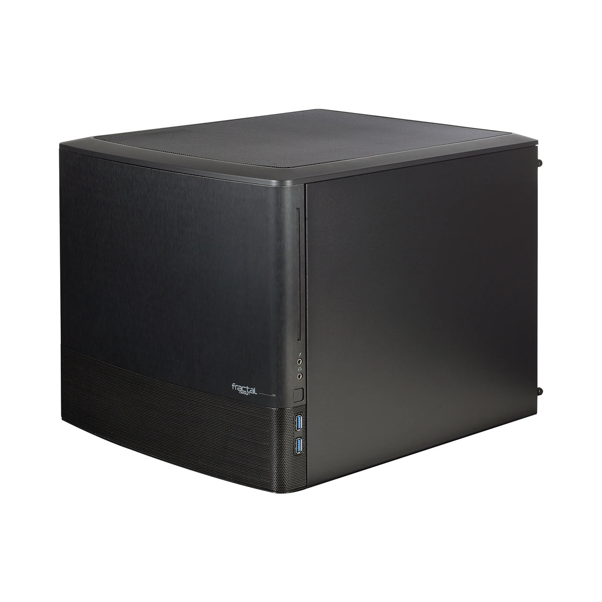 Black Window Aluminum/Steel Micro ATX Cube Computer Case M4886