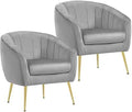 Sherpa Accent Chair with Gold Metal Legs S183