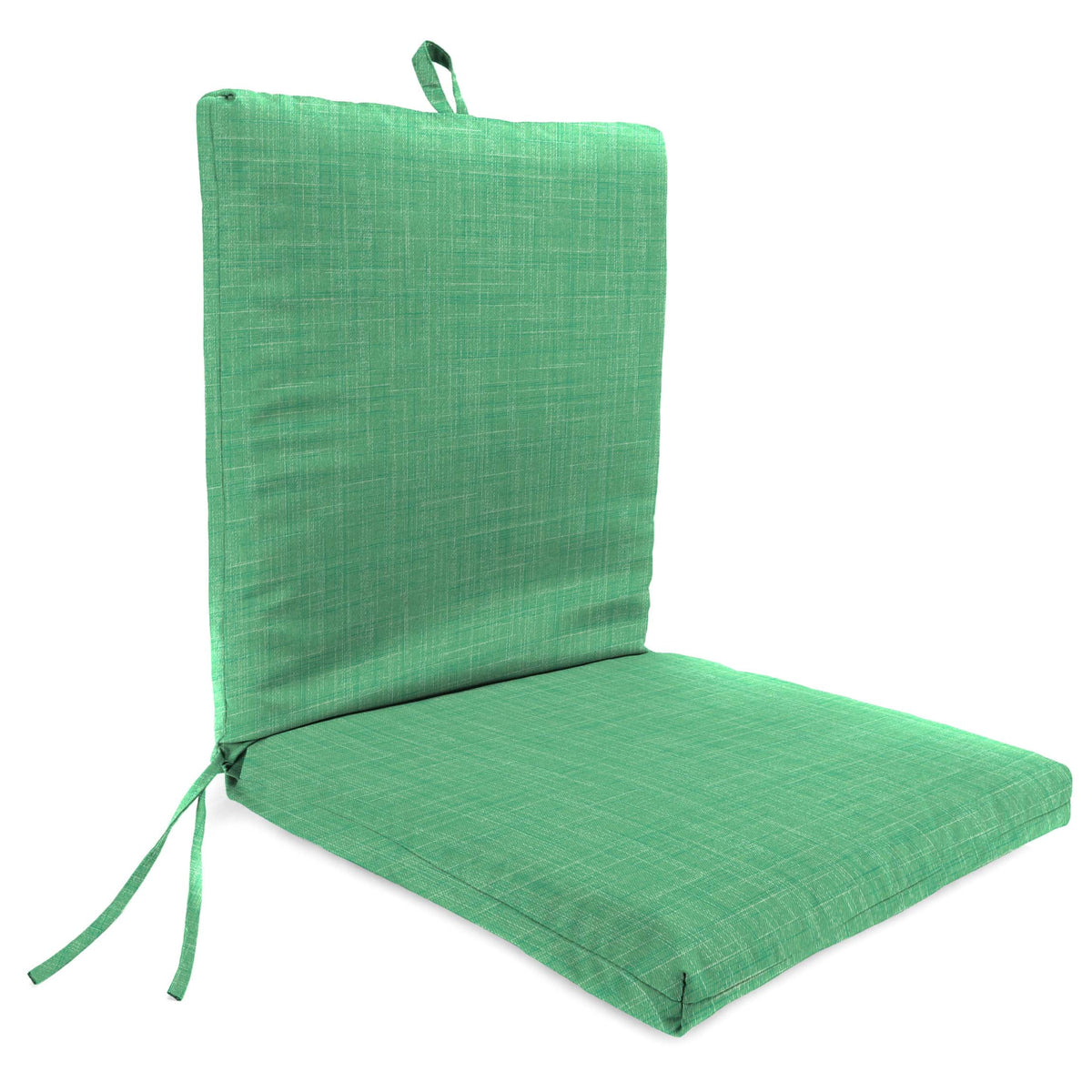 Dill Green Rectangular Outdoor Chair Cushion with Ties Q70881