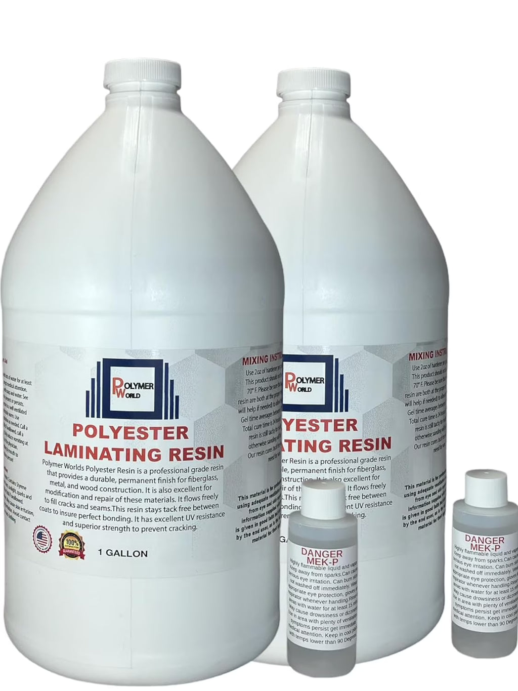 Polyester Laminating Resin 2 Gallon Kit with MEKP Y572179