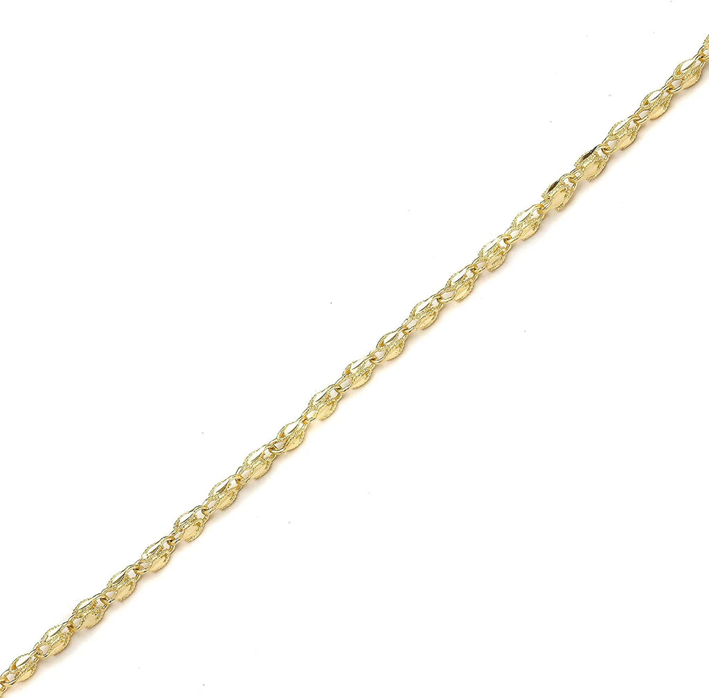10k Yellow Gold 3mm Solid Turkish Rope Chain Necklace N67523
