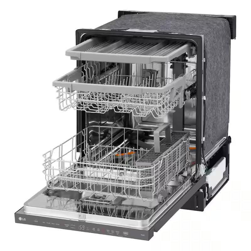 24 in. Smart Wi-Fi Dishwasher, Black Stainless Steel P5042