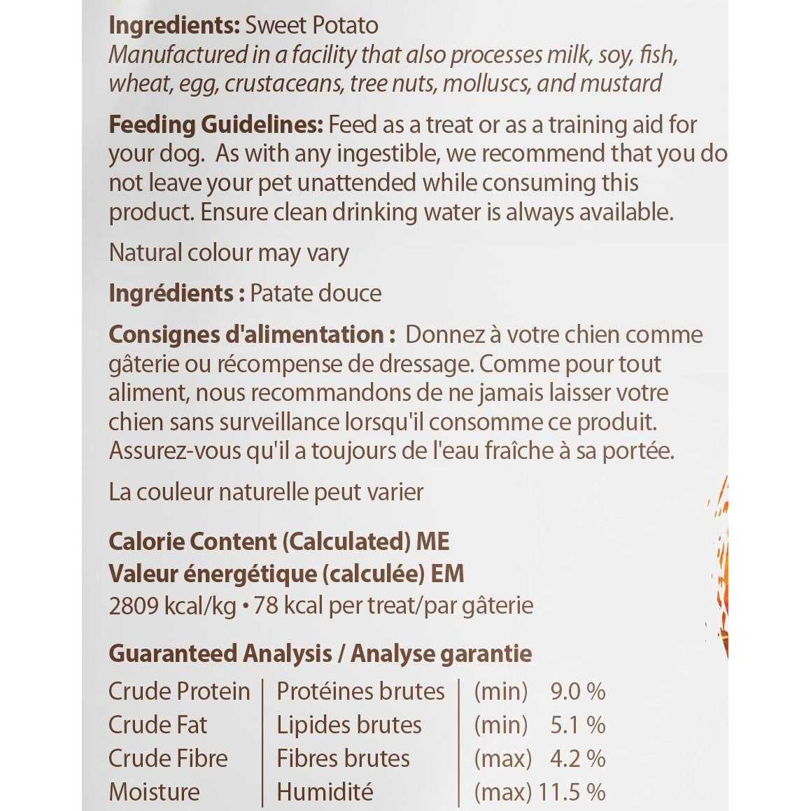 Sweet Potato Dog Treats O214393
