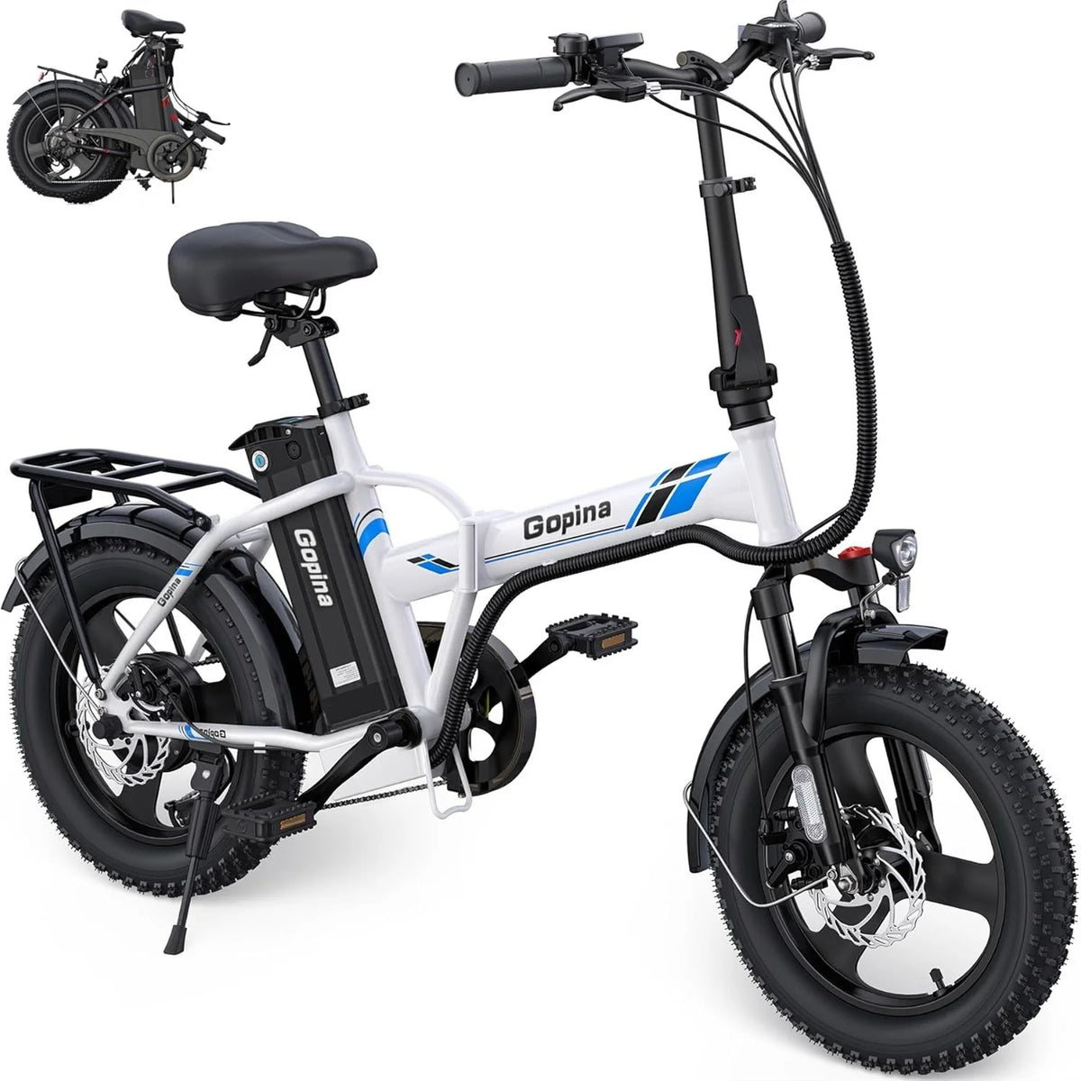 350W Fat Tire Folding Electric Bike V82590