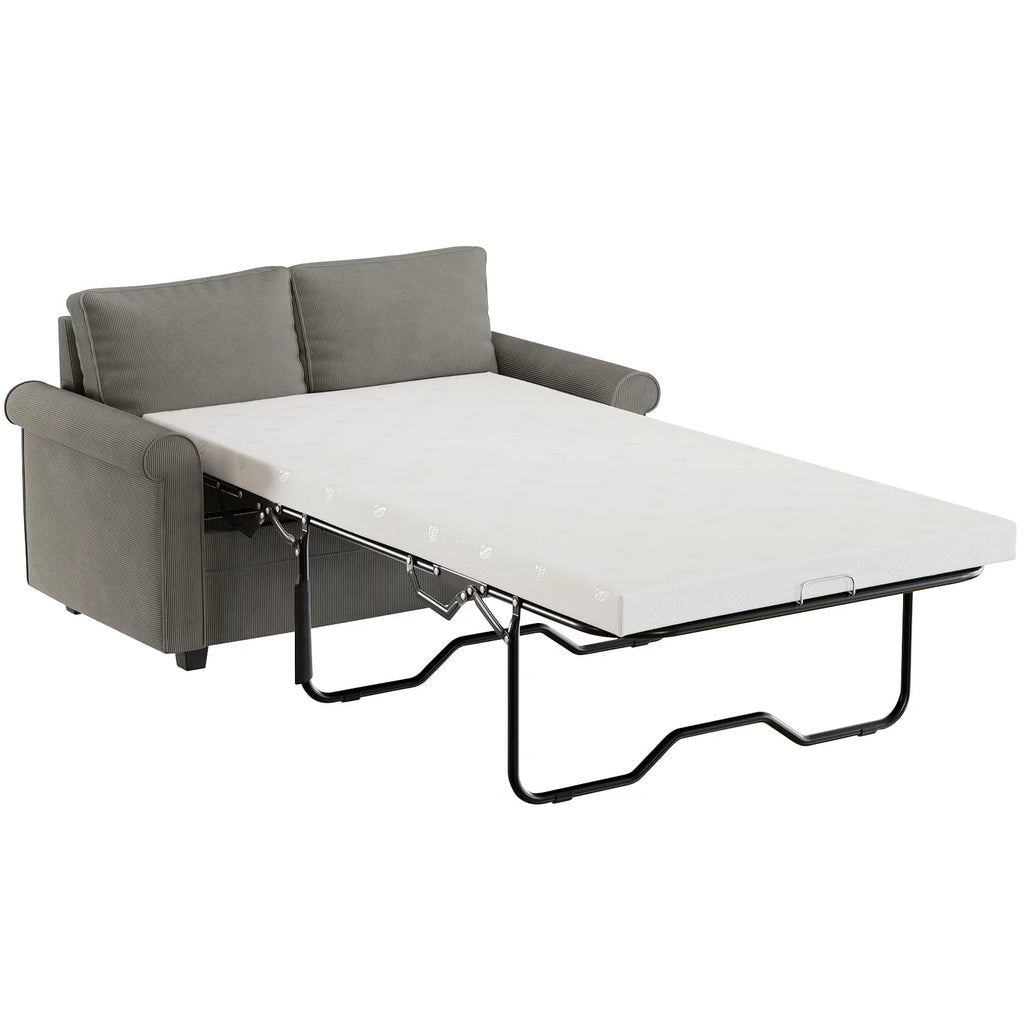 Brown Corduroy 2 in 1 Sleeper Sofa B201681