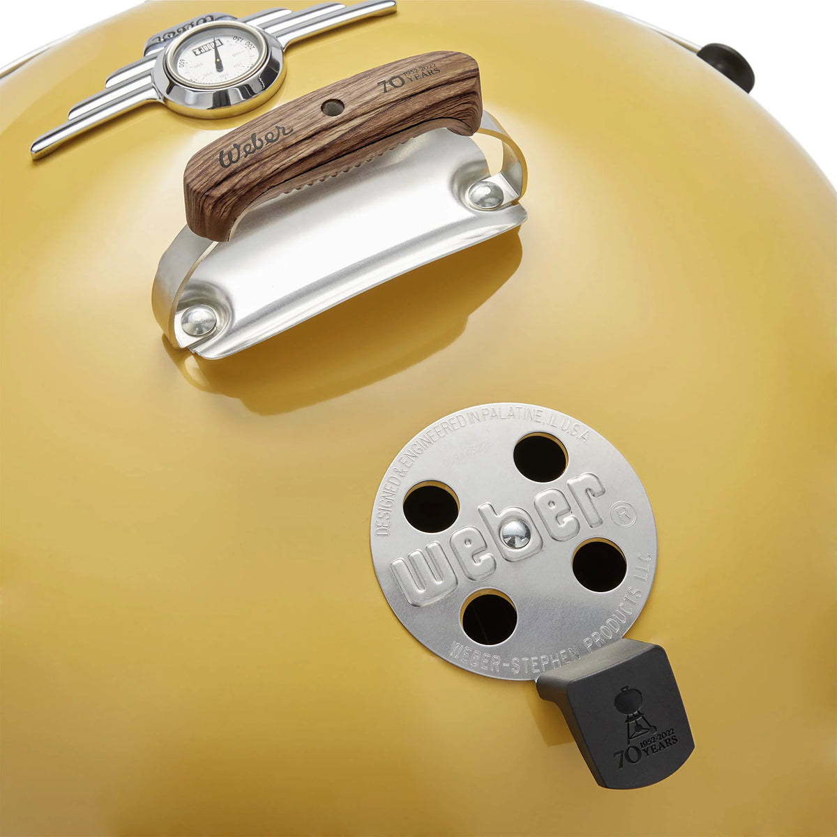 22 in. Kettle Charcoal Grill Yellow J598101