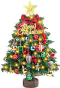 2FT Small Tabletop Mini Artificial Christmas Tree with Lights X1768