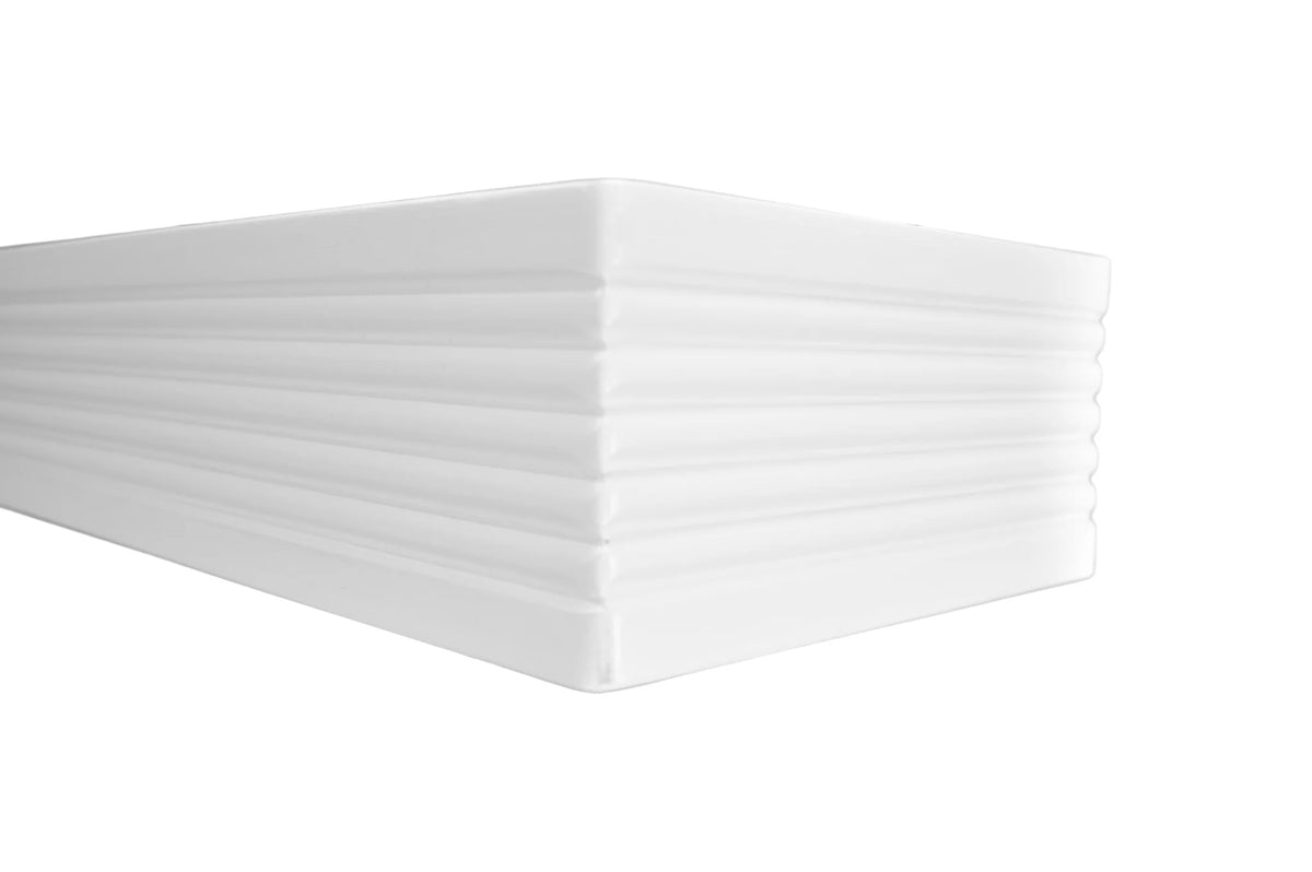 2' White Wood Floating Shelf R477536