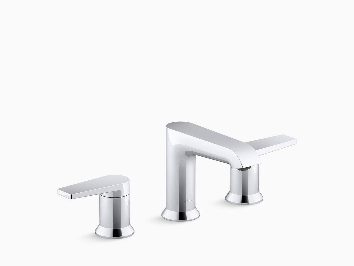 Vibrant Brushed Nickel Widespread Bathroom Sink Faucet D731