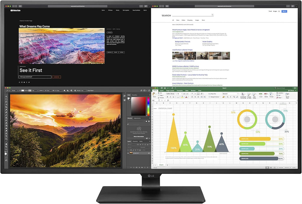 43 Inch UHD IPS Display with USB Type-C and HDR10 U221