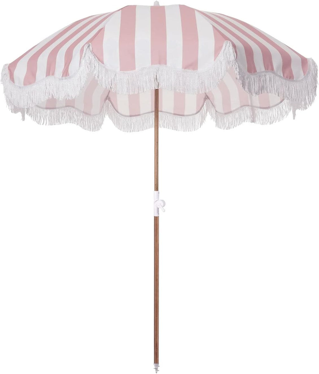 Navy Crew Stripe Holiday Umbrella H320