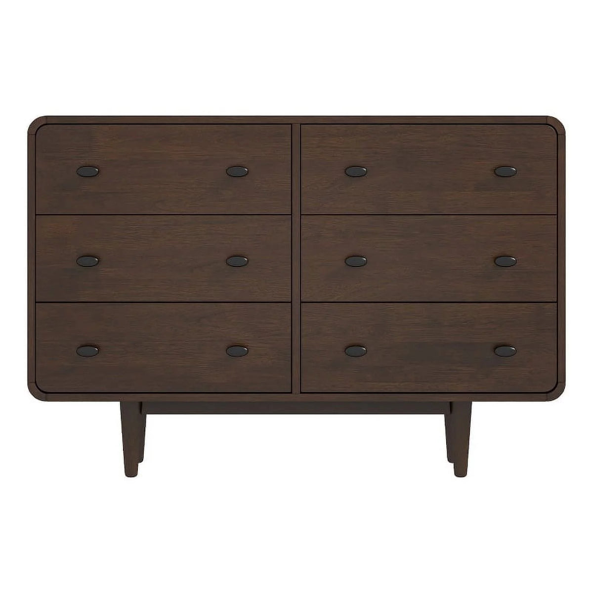 Brown 6 Drawer Solid Wood Dresser F971797