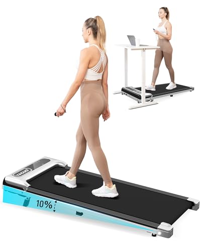 Silver 2.5 HP Portable Walking Treadmill with Remote Control and LED Display Q671