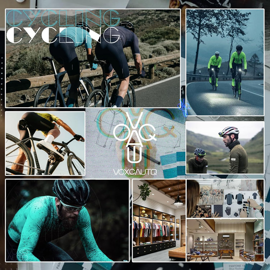 Men's Pro Cycling Jersey Set with Bib Shorts Q708