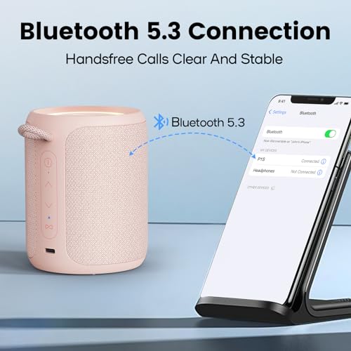 IP67 Waterproof Portable Bluetooth Speaker with Lights L23326