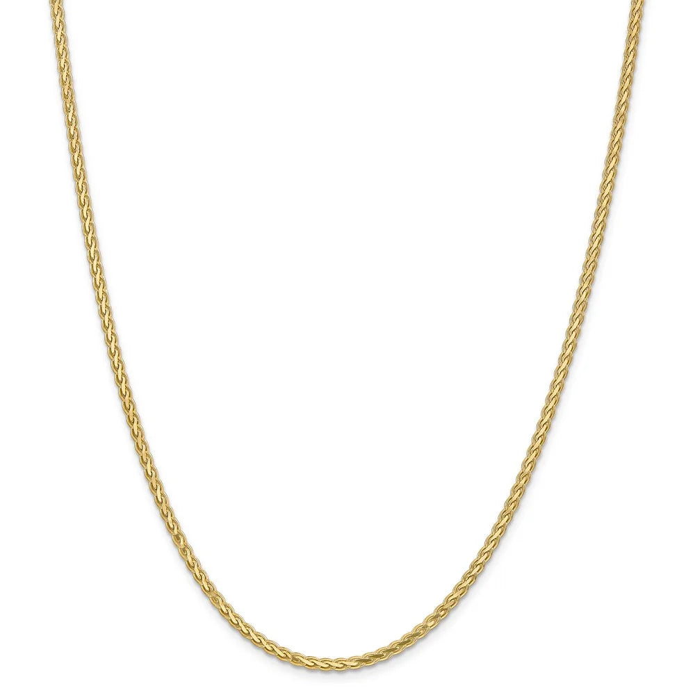 14kt Yellow Gold 24 inch Flat Wheat Chain with Lobster Clasp K679