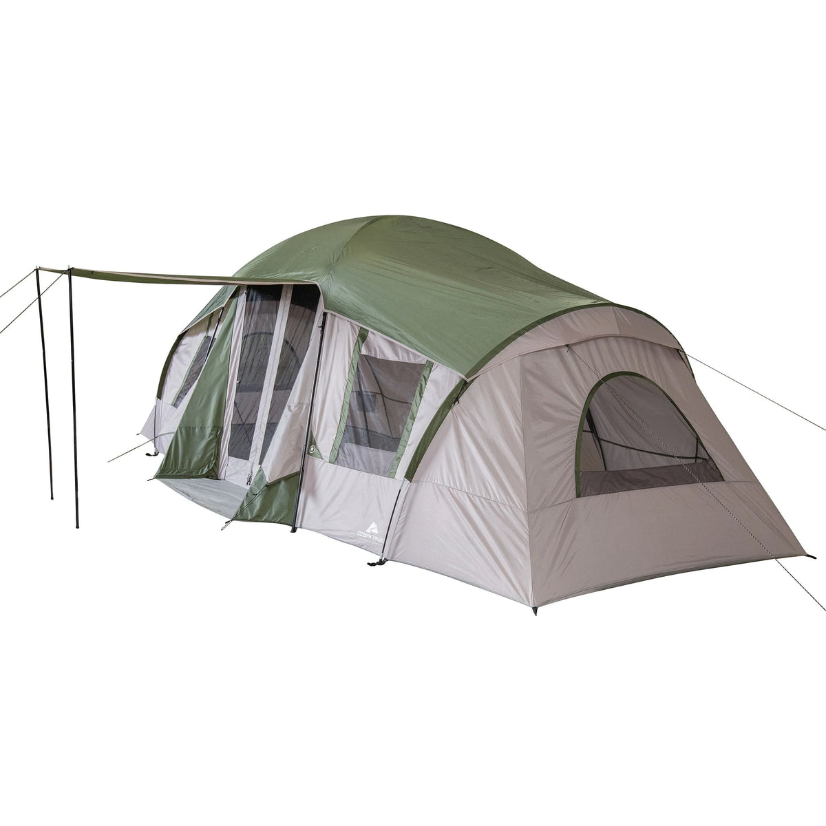 10-Person 3-Room Tent with Shade Awning D8080