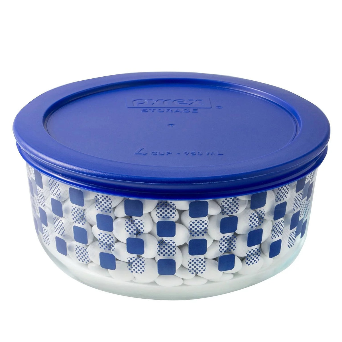 4-Cup Glass Storage Dish with Lid P4443