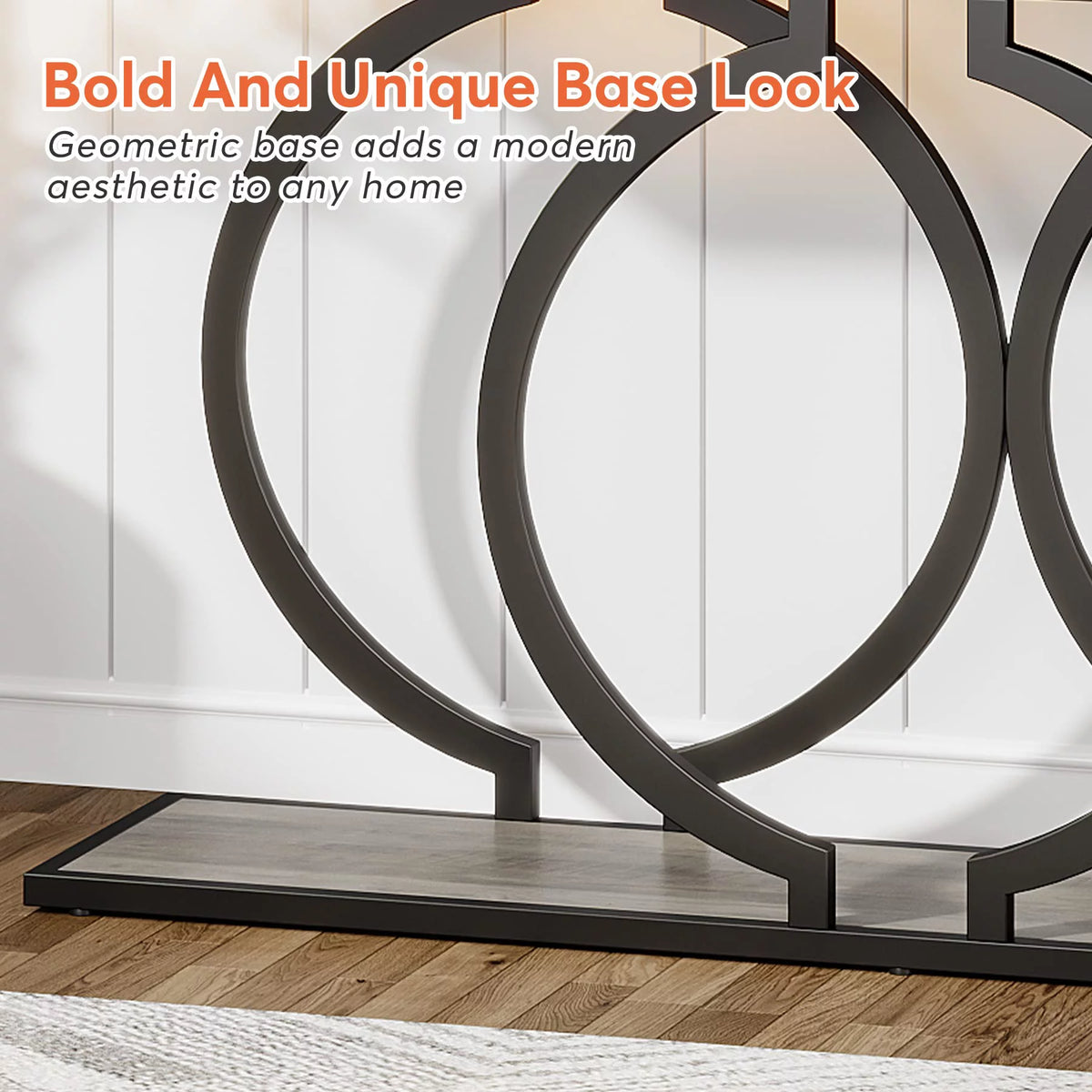 Grey 55 inch Industrial Console Table Q47295