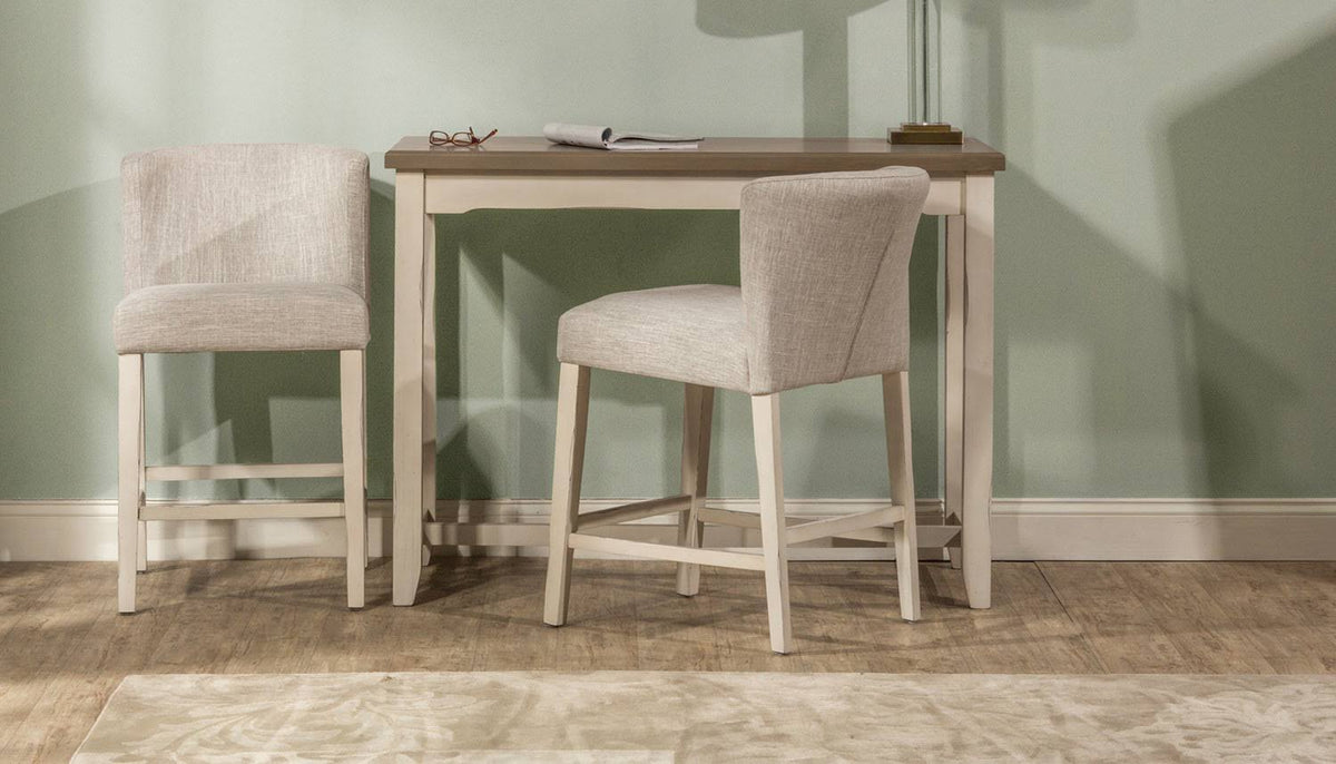 3-Piece Counter Height Side Dining Set with Wing Arm Stools S5360