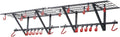 2-Pack Powder Coated Steel Garage Wall Shelving with Bike Hooks W28258