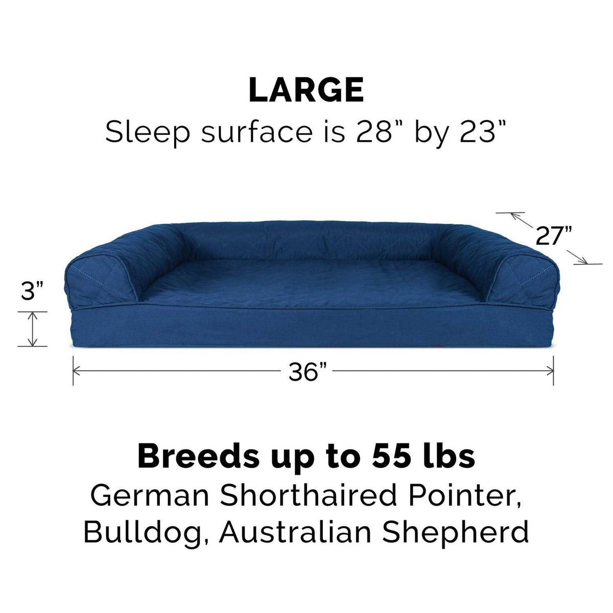Quilted Sofa Dog Bed E4923