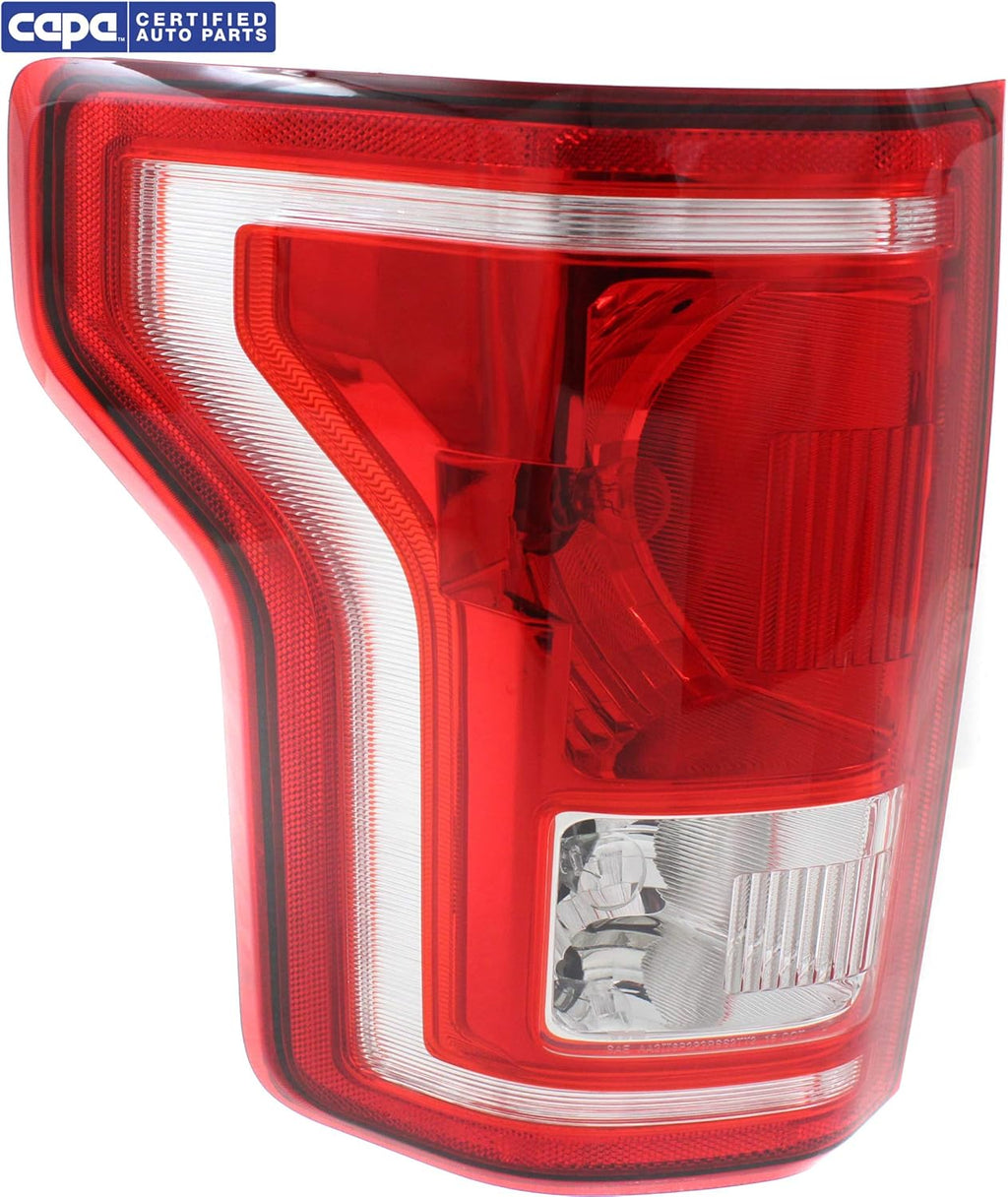 Tail Light Assembly Clear Red Lens Driver Side U9636