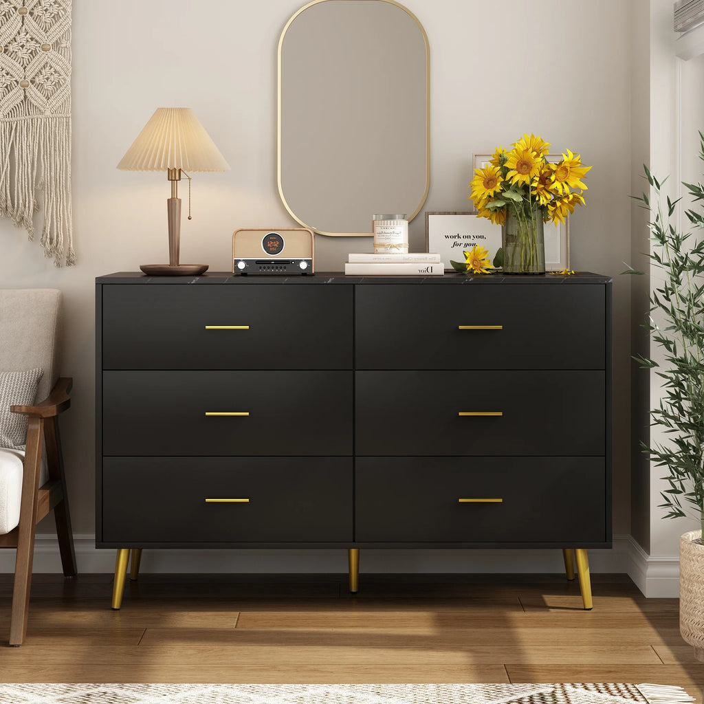 White 7 Drawer Wood Dresser Z16037